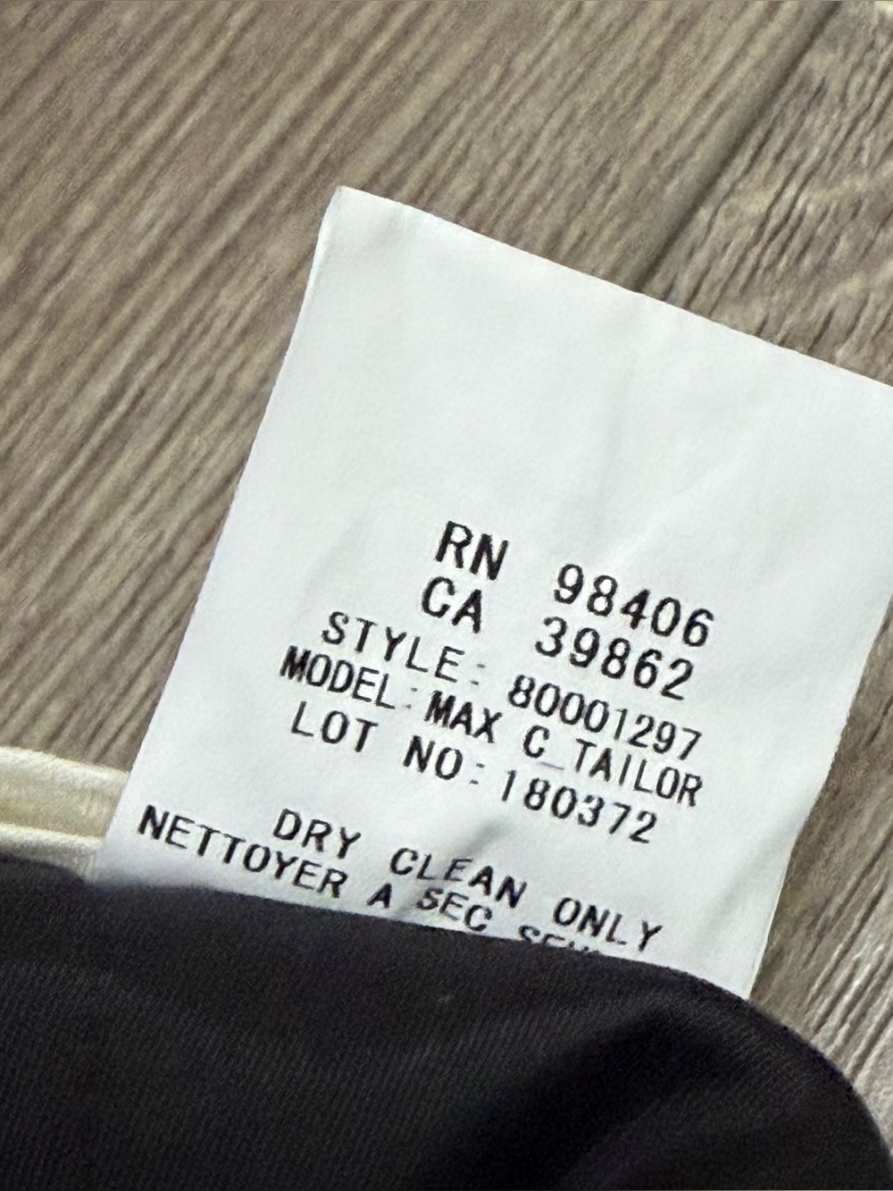 Theory Women's Max C Tailor Wool Blend Stretch Dress Pants Black Size 8 - Picture 8 of 10